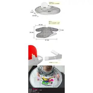 英國 Tidy TOT 圍兜/防髒托盤二合一套組防水收納袋-銀河灰/鮮活綠【佳兒園婦幼館】