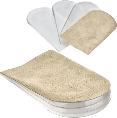 Accencyc Adjustable Heel Lift Inserts 2 Pack Soft Silicone Height Increase Insol