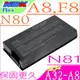 A32-A8 電池 適用 ASUS F8,F8P,F8VR,F8VA,F8TR F8Sr,F8Sa,F8Sv,B991205 L3TP,90-NF51B1000,F8P