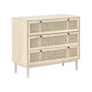 Cooper & Co. Oahu 90cm Rattan Chest of 3 Drawers Natural