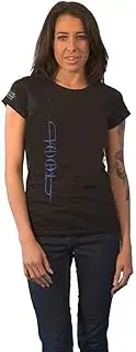 [Rock Off officially licensed products] Tool T Shirt All Seeing Tour 2022 Band Logo Official Womens Skinny Fit Black S