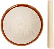 can do Japanese Mortar and Pestle, Suribachi Set, Wooden Pestle and Mortar for Crushing Sesame Seeds, Garlic and Herbs - Ceramic Mortar Bowl Herb Grinder