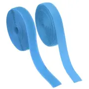 Sew on Hook and Loop Tape, 3/4 Inch Nylon Fastener Strips 5 Yards (Blue)