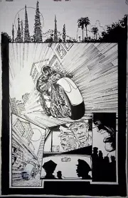 COMIC TYRESE GIBSON'S MAYHEM! ORIGINAL ART BY TONE RODRIGUEZ #3 PG1 IMAGE COMIC