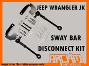 ARCHM4X4 JEEP WRANGLER JK FRONT HD QUICK SWAY BAR DISCONNECT KIT