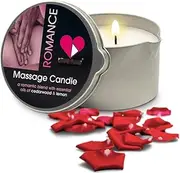 Aphrodisiac Massage Candle a Romantic Blend with Essential Oils (Romance)