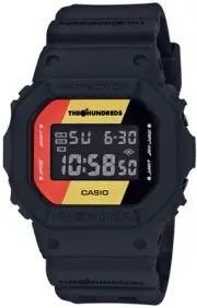 G-Shock Casio Watch Black THE HUNDREDS Collaboration Model DW-5600HDR-1JR Mens