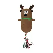Plush Dog Squeaky Toy Plush Dog Chew Toy with Squeaky Furniture Protector Dog Interactive Toy for Small Medium and Large Pets