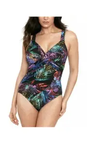 New Miraclesuit Tropicat Revele Underwire One-Piece Swimsuit 12