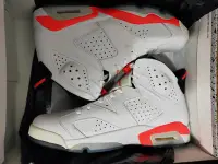 在飛比找Yahoo!奇摩拍賣優惠-全新 NIKE AIR JORDAN ６代 白紅色 OG配色