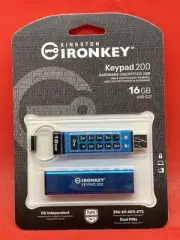 Kingston IronKey Keypad 200 16GB USB Flash Drive IKKP200/16GB 256-bit FIPS 140-3