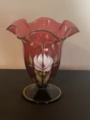 Fenton 01 Connoisseur Collection-Cranberry Splendor-Ltd Edition #393 Of #1750