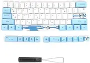 Custom Keycaps 60 Percent Set PBT Material OEM Highly Sublimation Process 73 Key,Compatible with Gh60/Gk61/Gk64 Mechanical Keyboards,Decorate for Student Unisex Young People(6064 Penguin)