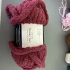 Mainstays Chenille Chunky Yarn 100% Polyester Color: Burgundy 8oz