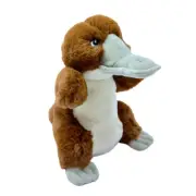 Eco Buddies - Platypus Puppet - 100% Recycled Materials Stuffed Plush Toy - 25cm