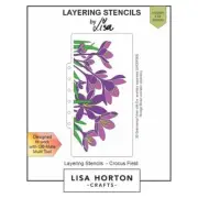 Lisa Horton Layering Stencils - Crocus Field