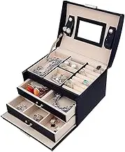 Jewellery Storage Box Girls Rings Necklaces Display Organiser Storage Case