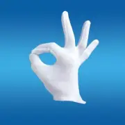 WHITE CLOWN GLOVES Cotton Santa Magician Mime Dress Costume Butler Hand Joker