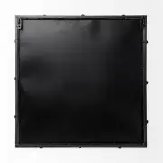 Maklaine Modern / Contemporary Black Metal Mirrored Base Square Tray