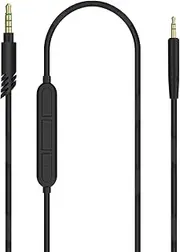 Linkidea Audio Cable with Mic for JBL Tune 770NC/670NC Headphones, 3.5mm TRRS to 2.5mm TRS Replacement Aux Cord with Inline Microphone and Volume Control (5 ft / 1.5m)