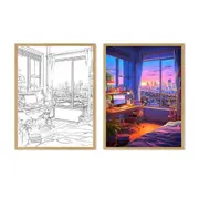 Comic Style Anime LED Light Painting Modern Home Gift