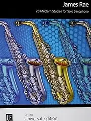 Universal Edition 20 Modern Studies for Solo Saxophone Music Book