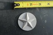 Stomp Brand SNOWBOARD Grey Pentagram Star Circle Vintage Snowboarding STOMP PAD