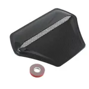 Carbon Fiber Look Car Hood Vent Scoop Air Flow Intake Bonnet Vent Cover Trim