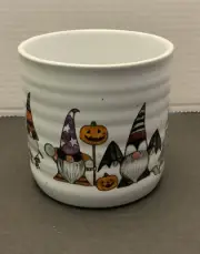 Gnome Halloween cobwebs and cauldrons /candy Jar/misc Holder