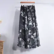 Dress Comfortable Skirt Women's Fashion Floral Printed Miss