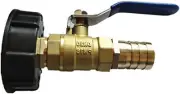 Brass IBC Tank Adapter Outlet Tap Valve 1 Inch Fittings Connector with 25mm O...