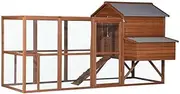 YES4PETS XXXL Chicken Coop Rabbit Hutch Ferret Cage Hen Chook Cat Kitten House with Run
