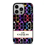 新款 C0ACH NEW YORK PATTERN COLOR 時尚新款精緻手機殼保護套適用於 IPHONE 16 PR