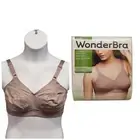 WonderBra Womens Size 44DD Mocha Classic Support Soft Cup Wireless Bra