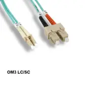 [Lot10] Kentek 5m OM3 LC/SC 10Gb Multi-Mode Fiber Optic Cable 50/125 Duplex