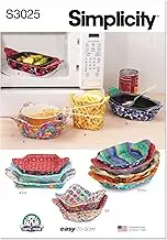 Simplicity Sewing Pattern SS3025OS Microwavable Cozies by Carla Reiss Design OS (ONE Size)