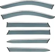 Window Visor Wind for Chery Fengyun T10 2024+ Car Window Visor Awning Shelters Windshield Side Window Rain Sun Shade(C-01 6Pcs)