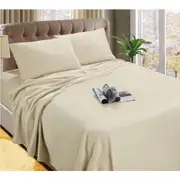 Micro Flannel Flannelette Fitted Sheet Set All Bed Size Soft Plush Winter Thermal Linen King Single