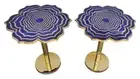 Lapis Lazuli Coffee Table With Gold Base, Lapis Lazuli Side Table Decor