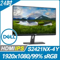 在飛比找PChome24h購物優惠-DELL S2421NX-4Y 窄邊美型螢幕(24吋/FHD