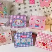 Cartoon Leather Paper Tissue Box Cover Car Storage Organiser Napkin Case Holder