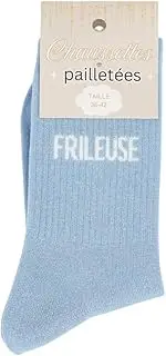 [Felizz] Glitter Socks - Deep Fryer (3-8), Sky Blue, One Size, sky blue, One size