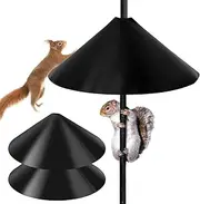 ﻿ 2Pcs Squirrel Baffle Wrap Around 18 inch Squirrel Proof Baffles Bird Feeder Guard Pole Mount Outdoor Squirrel Flapper for Hanging Bird Feeders Poles and Bird House(2Pcs 18inch)