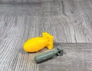 HO 1/87 Fat Man & Little Boy Atom Bomb Models 3D Printed -SE Yellow & Army Green