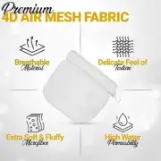 Bath Pillow Back Neck Support Pillow, 4D Air Mesh 6 Suction Cups 1-pack