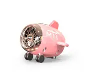 Bluetooth Speaker Aircraft Model Bluetooth Audio Subwoofer Speaker Portable Wireless Mini Speaker-Pink