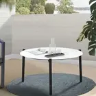 Livsip Coffee Side Marble Table Outdoor Patio Furniture Garden 50cm Round Desk