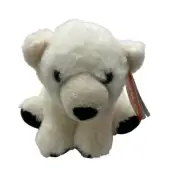 Wild Republic Plush Toy White Polar Bear Black Paws Soft Huggable Arctic Nursery