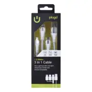 NEW Tango Group3 In 1 USB-A to Micro USB, Lightning, and USB-C Cable By Spotligh