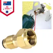 1 PC Propane Adapter Regulator Valve Refill LP Gas Cylinder Tank Coupler Brass